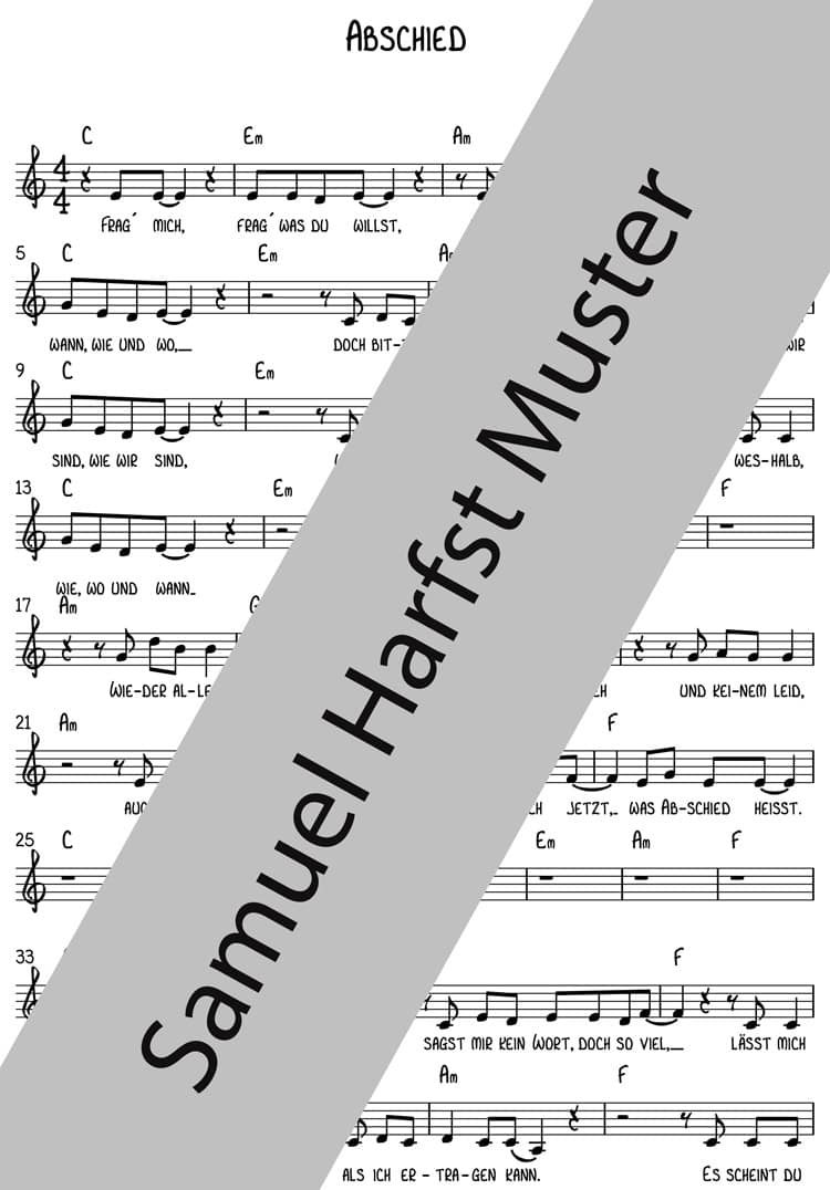 NOTEN | Abschied